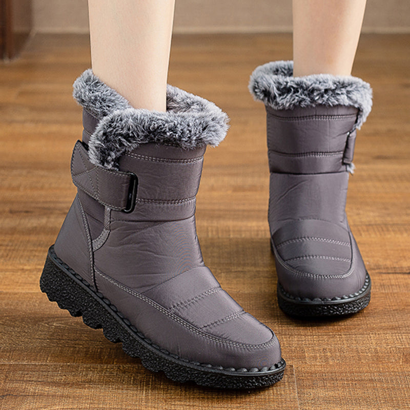 Bota Winter Comfort - Elegância e Conforto para os Dias Frios com pelúcia impermeável