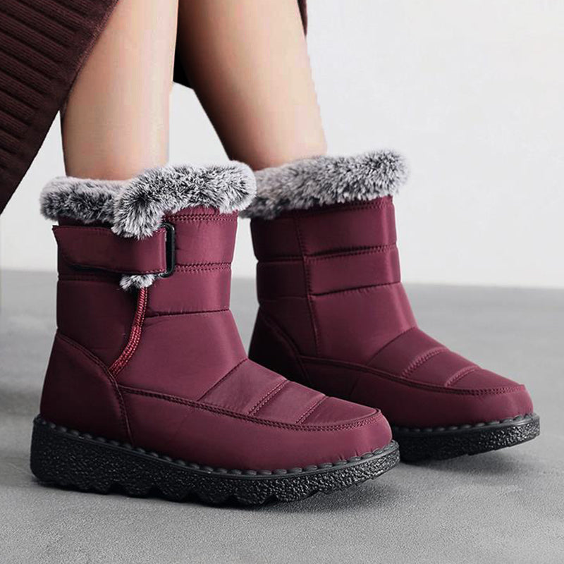 Bota Winter Comfort - Elegância e Conforto para os Dias Frios com pelúcia impermeável