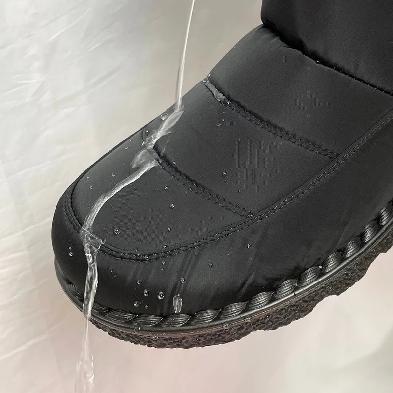 Bota Winter Comfort - Elegância e Conforto para os Dias Frios com pelúcia impermeável