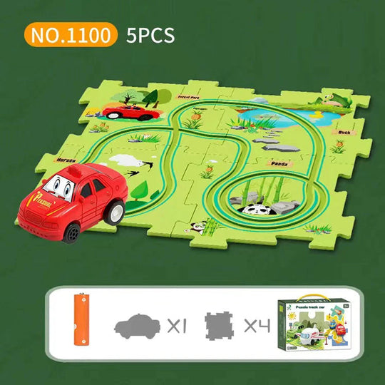 Conjunto de Brinquedo Educativo Infantil - Pista de Carros QY203