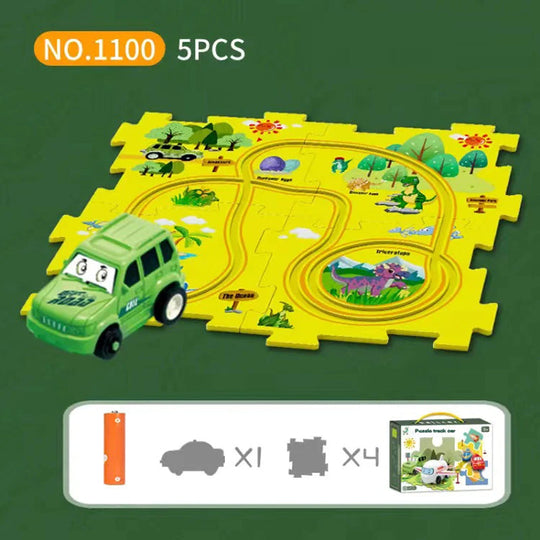 Conjunto de Brinquedo Educativo Infantil - Pista de Carros QY203