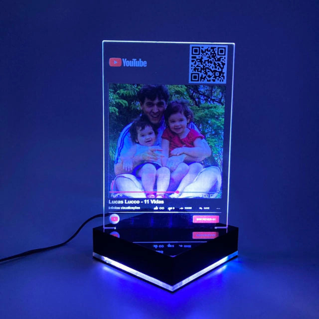 Luminária Personalizada com Foto e Música