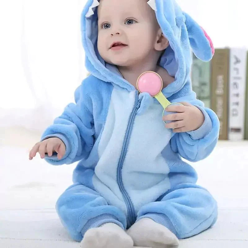 Macacão de Pijama Infantil de Bichinhos com Capuz GACOOS