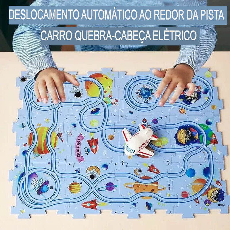 Conjunto de Brinquedo Educativo Infantil - Pista de Carros QY203